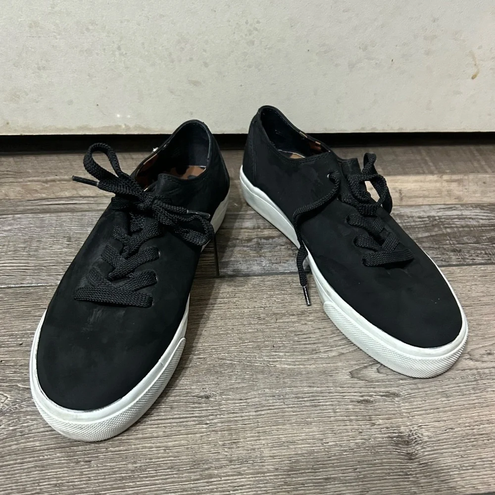 Lafayette 148 Women's Black leopard Petara Sneaker Tennis Shoe